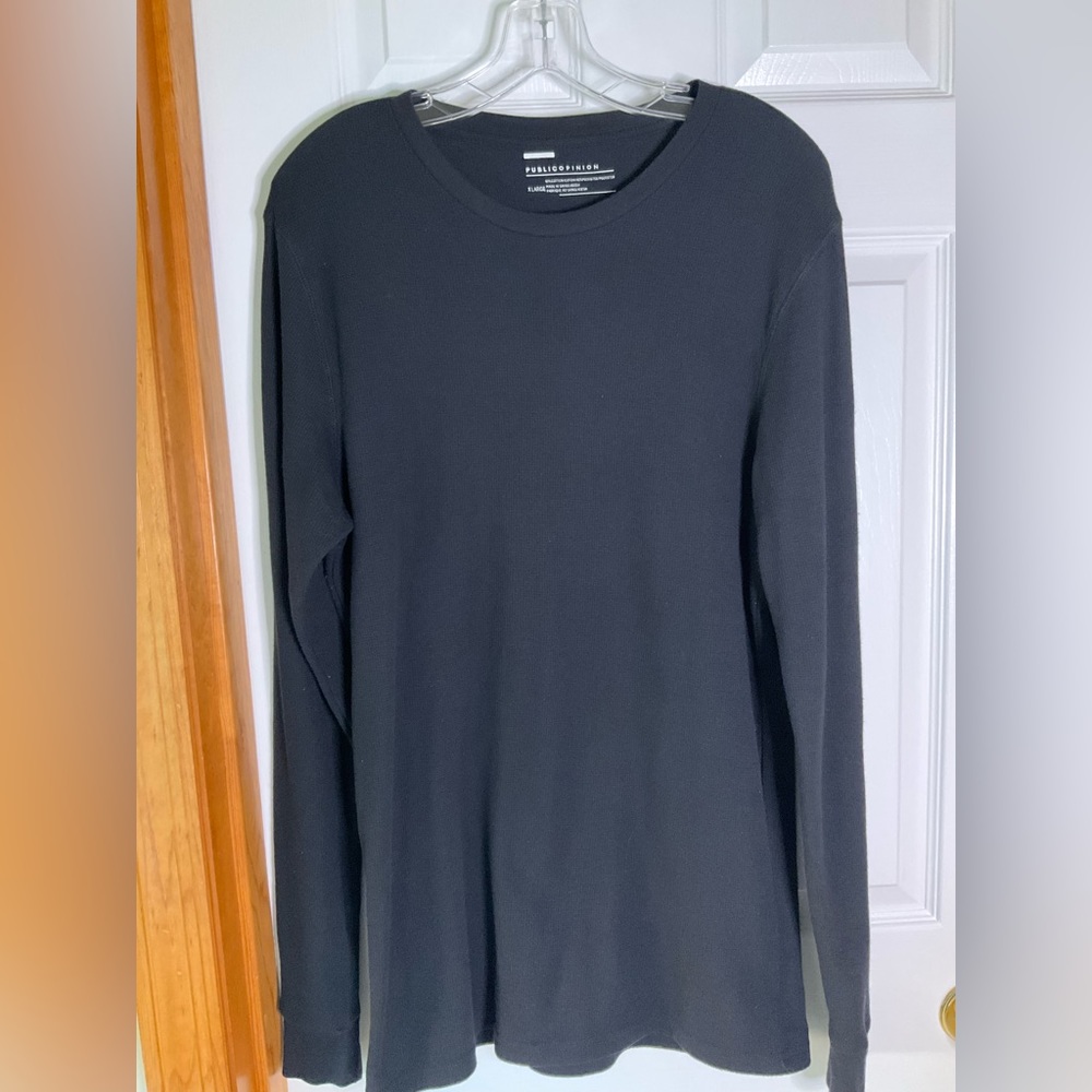 Public Opinion Men Long Sleeve Woven Sweater
